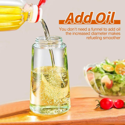Oil Dispenser Bottle for Kitchen - 2 in 1 Olive Oil Dispenser and Oil Sprayer - 500ml Olive Oil Bottle - Oil Sprayer for Cooking, Kitchen, Salad, Barbecue 1 Pcs
